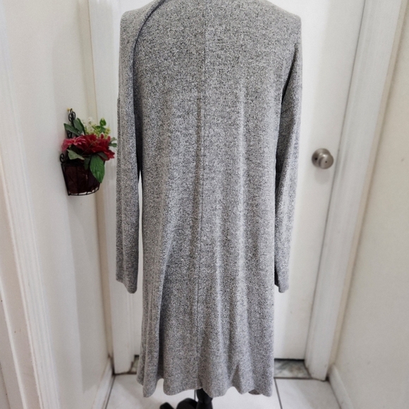 white house black market    open  front knitted long cardigan euc - Picture 7 of 13